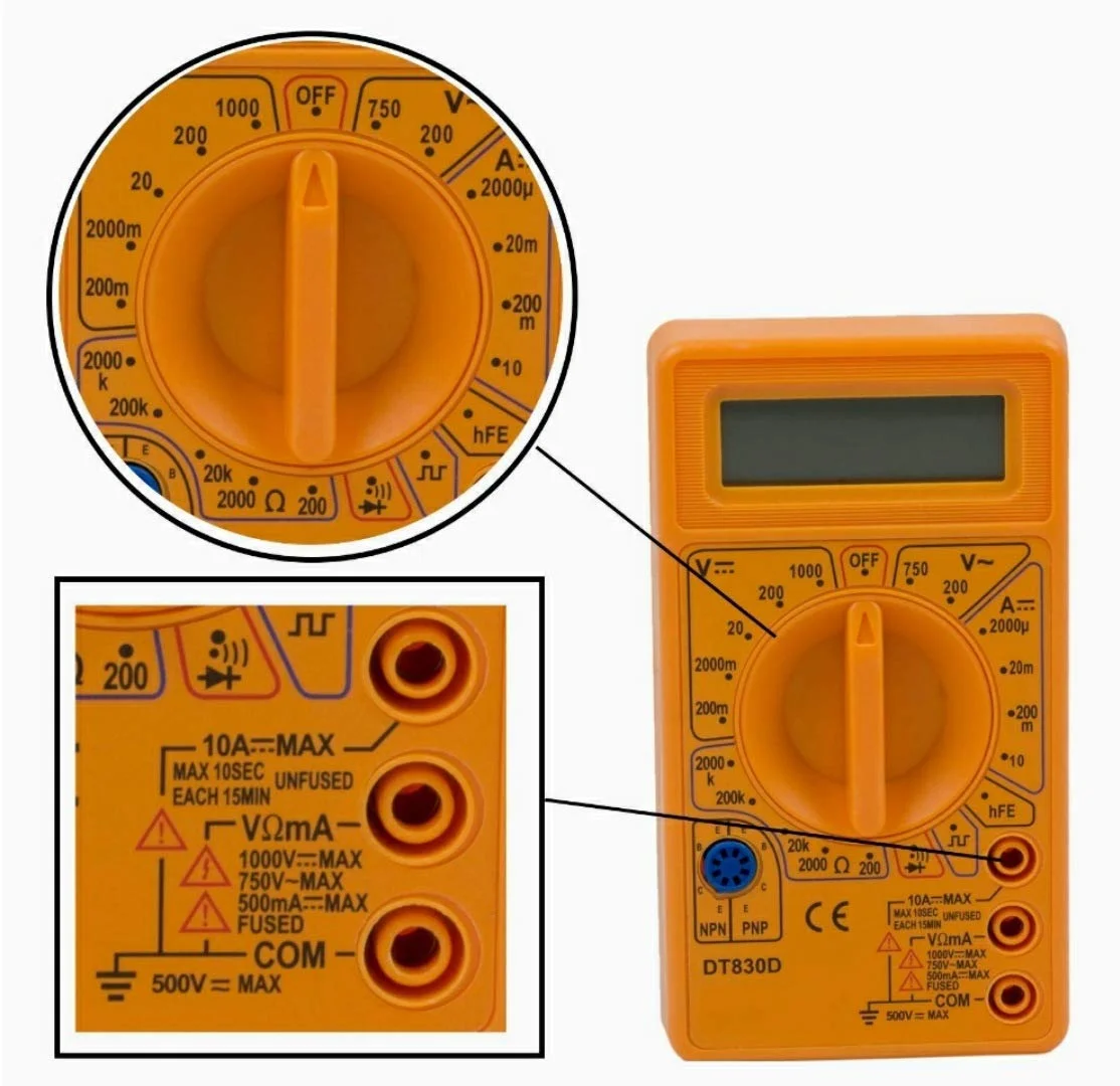 DT830D Basic Digital Multimeter - Image 2