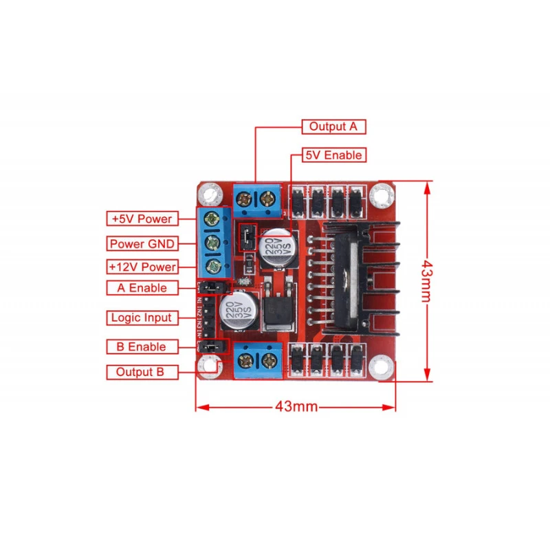 L298 Dual H-Bridge Motor Driver Module - Image 2