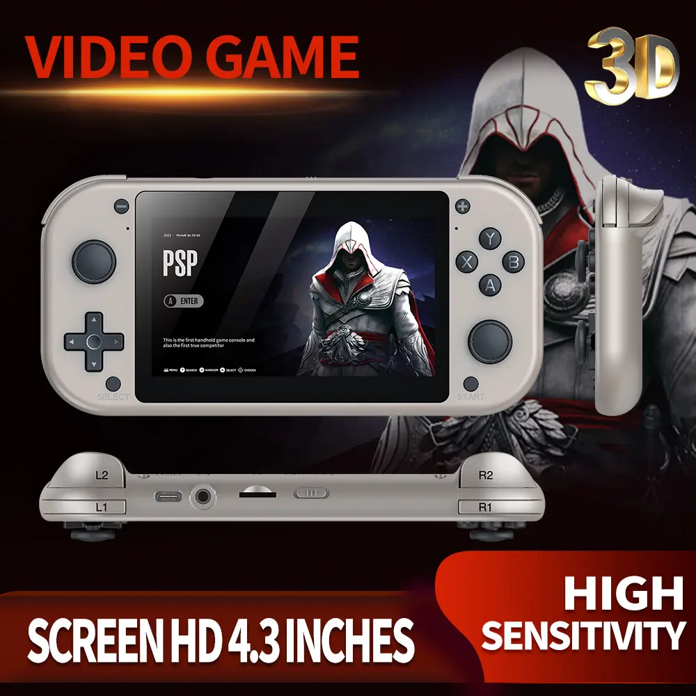 M17 4.3" Retro Handheld Gaming Console 64GB - Image 3
