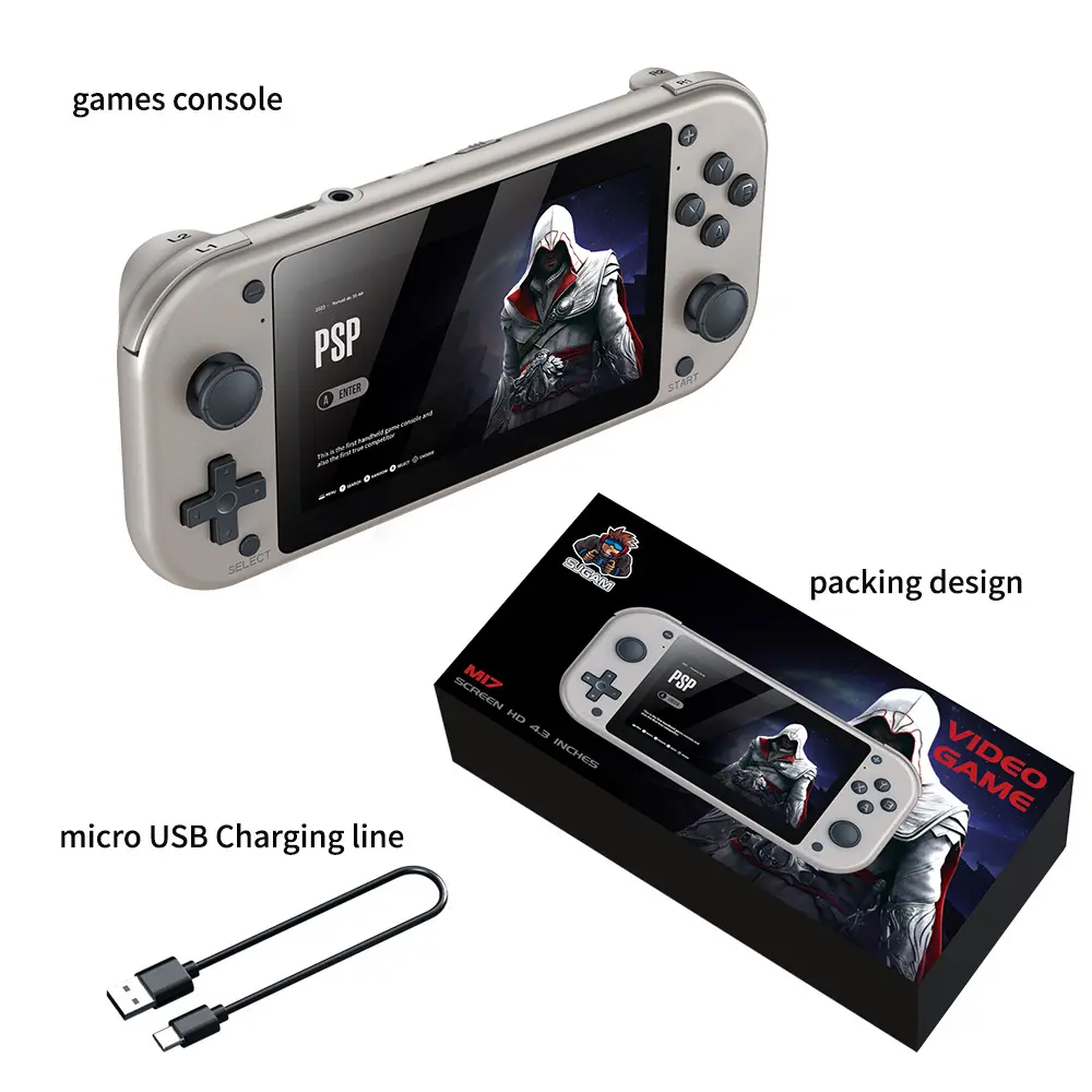 M17 4.3" Retro Handheld Gaming Console 64GB - Image 5