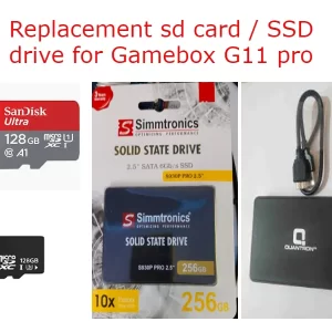 Replacement sd card / ssd drive for Gamebox G11 / G11pro / G13 pro